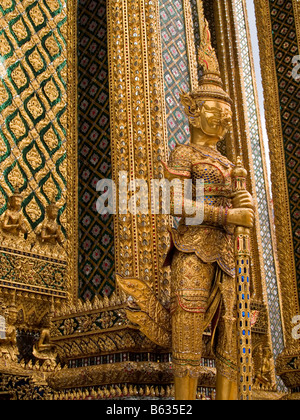mythical human beast statue at the Golden Palace in Bangkok Thailand ...