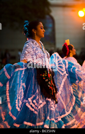 Dancers in Costume Day of the Dead Festival Stock Photo