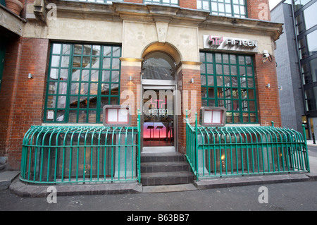 Jamie Oliver's Fifteen Restaurant in London Stock Photo