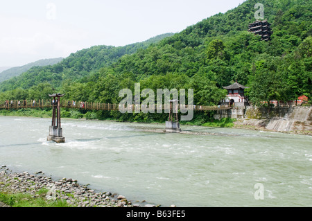 China Sichuan Dujiangyan Irrigation system Unesco World Heritage site Stock Photo