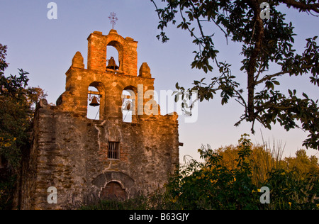 San Antonio Missions, Espada (AKA Mission San Francisco de la Espada), State Historic Site in morning light Stock Photo