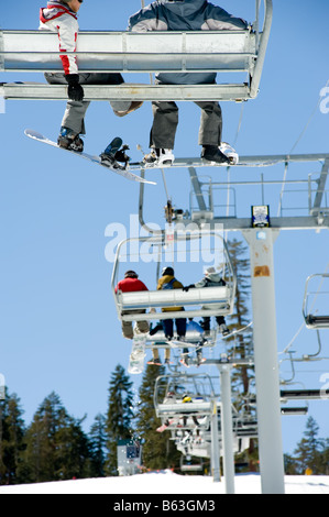 Ski Resort in Lake Tahoe California Stock Photo