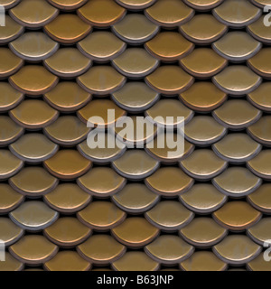 A texture that looks like roofing tiles or even the scales on a fish or reptile This image tiles seamlessly as a pattern Stock Photo