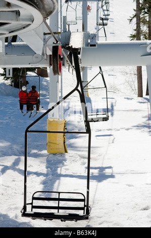 Ski Resort in Lake Tahoe California Stock Photo