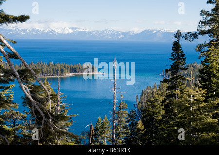 Lake Tahoe during winter Stock Photo