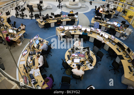 Al Jazeera headquarters English cable television studio, Doha, Qatar Stock Photo