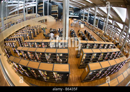 Egypt, Alexandria, Alexandria library. Fisheye lens. Stock Photo