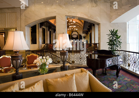 lobby, Ritz Carlton Hotel, Doha, Qatar Stock Photo