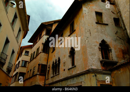 Old palaces of the Belluno town, Italy Stock Photo