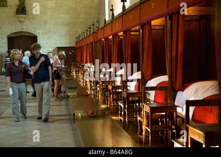 France, Beaune, Burgundy, 'Hospices de Beaune' hospital from 1443. Also called Hotel-Dieu, Now museum. Stock Photo