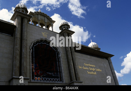 Gurdwara Sri Guru Singh Sabha, Southall West London UK Stock Photo