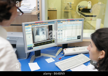 Radiologist at work Stock Photo