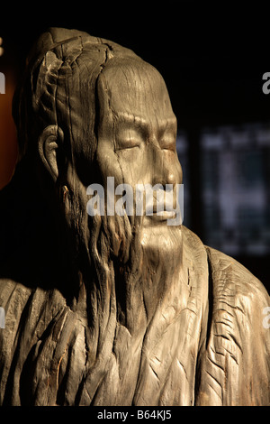 China Jiangsu Province Suzhou Chinese Opera Museum statue of Kunqu musician Wei Liangfu Stock Photo