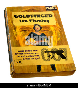 James Bond Goldfinger paperback by Ian Fleming Stock Photo