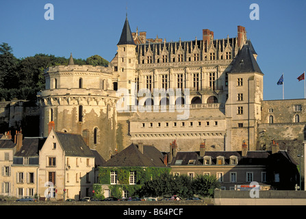 Elk165 1301 France Loire Valley Amboise chateau 15th century Stock Photo