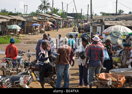 Motorbike Douala Cameroon Stock Photo