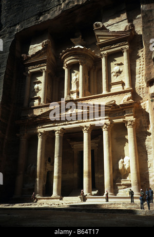 The Treasury in the ancient city of Petra in Jordan 1983 Stock Photo