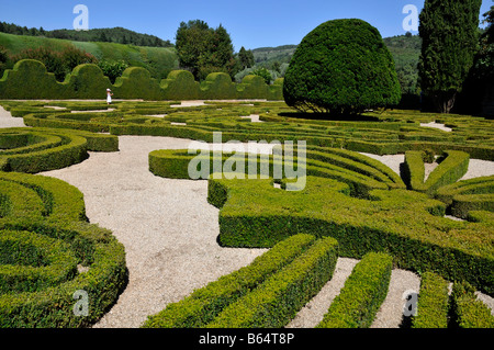 Detail of the garden. Casa de Mateus, Vila Real, Portugal. Stock Photo