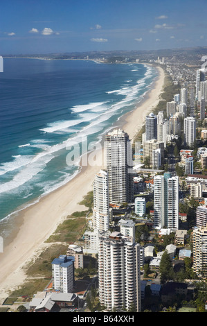 View From Q1 Skyscraper Surfers Paradise Gold Coast Queensland Australia Stock Photo