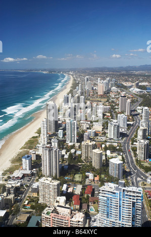 View From Q1 Skyscraper Surfers Paradise Gold Coast Queensland Australia Stock Photo