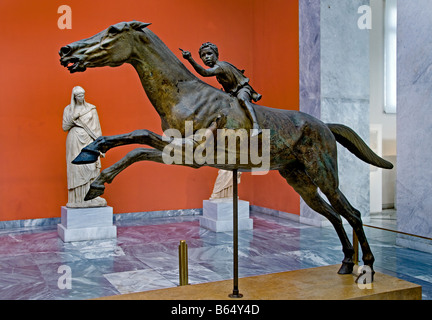 The jockey of Artemision Artemis Bronze boy on horse Greek Greece