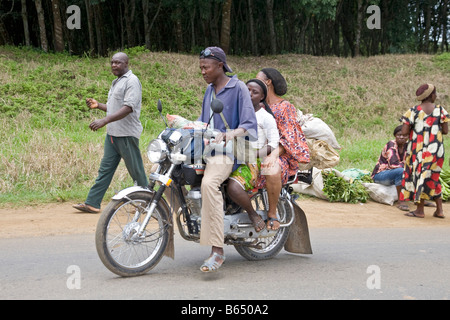 Motorbike Douala Cameroon Stock Photo