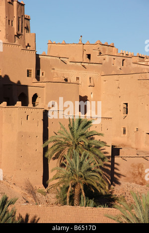 Mud brick Kasbah at Ouarzazate Morocco Stock Photo