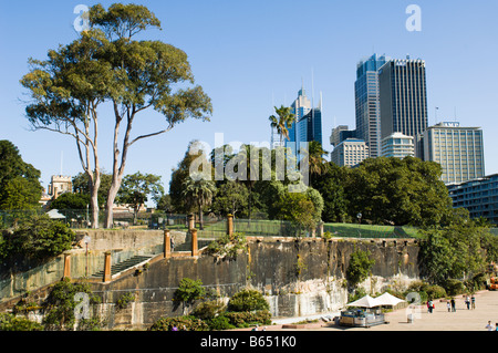 Sydney's Central Business District viewed from Circular Quay Stock Photo
