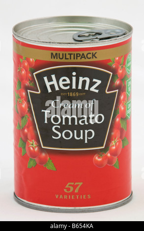 Can of Heinz cream of tomato soup sold in the UK Stock Photo