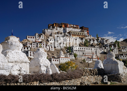 Thiksey monastery is Ladakh famous monastery is one of the most beautiful monastery Stock Photo