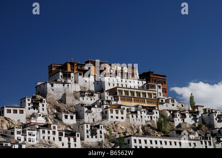 Thiksey monastery is Ladakh famous monastery is one of the most beautiful monastery Stock Photo