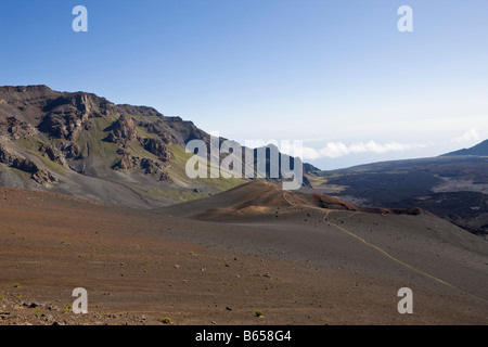 Crater of Haleakala Volcano Maui Hawaii USA Stock Photo