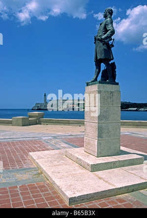 statue of D'Iberville in havana cuba Stock Photo