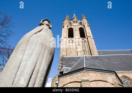 The Old Church oude Kerk in Delft The Netherlands Stock Photo