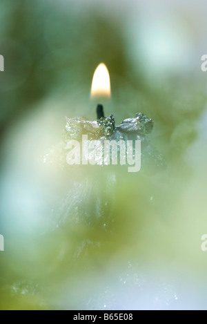 Candle burning, selective focus Stock Photo