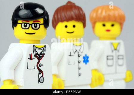 team of lego nurses Stock Photo