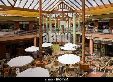 Shopping centre with cafe Maspalomas Gran Canaria Spain Stock Photo