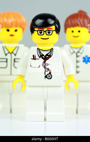 team of lego nurses Stock Photo