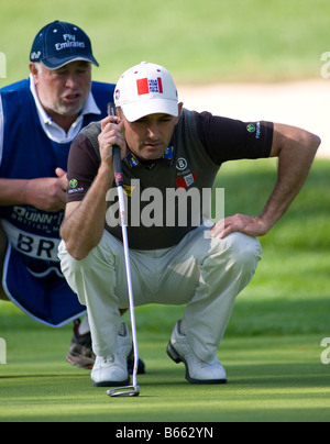 THE BELFRY ENGLAND SEP 28 Markus BRIER AUT competing in the British Masters PGA European Tour golf tournament at the Belfry Bir Stock Photo