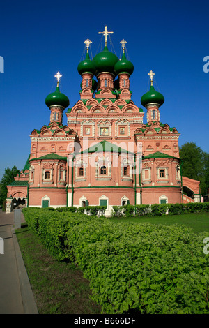 The 17th century Eastern Orthodox Church of the Life-Giving Trinity (1677-1692) in Ostankino in Moscow, Russia Stock Photo