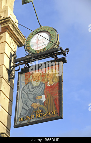 The Blind Beggar pub sign Whitechaple London England UK Stock Photo