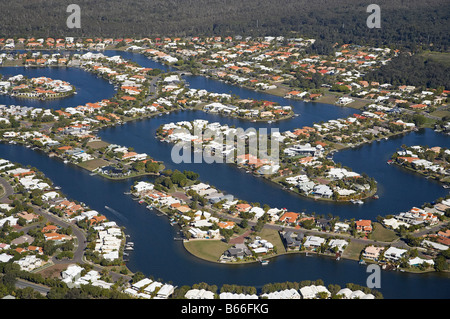 Noosaville Noosa Heads Sunshine Coast Queensland Australia aerial Stock Photo