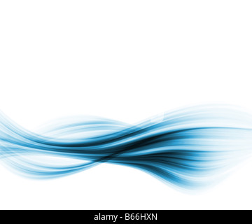 Blue abstract wallpaper background with wave pattern Stock Photo