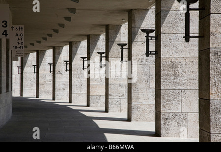 Berlin, Olympiastadion, unterer Umgang Stock Photo