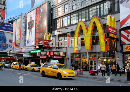 Broadway New York City America USA Times Square Stock Photo