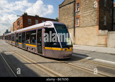 Dublin's light rail sytem, the Luas, Dublin, Ireland Stock Photo