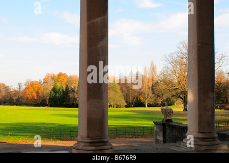 Osterley Park house The transparent portico on the East Front London Stock Photo