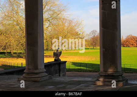 Osterley Park house The transparent portico on the East Front London Stock Photo