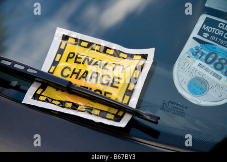 Penalty charge notice Stock Photo
