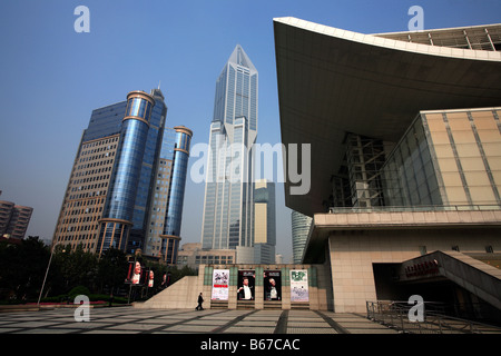 China Shanghai Renmin Square Grand Theatre Stock Photo